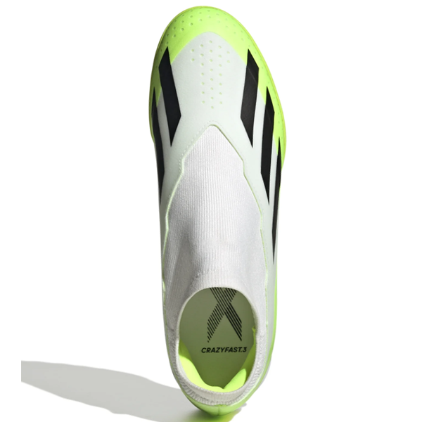 adidas X Crazyfast.3 LL Turf Soccer Shoes (White/Lucid Lemon)