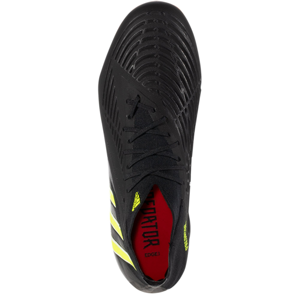 adidas Predator Edge.1 FG Soccer Cleats (Core Black/Team Solar Yellow/Solar Red)