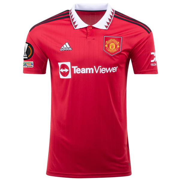 adidas Manchester United Jadon Sancho Home Jersey w/ Europa League Patches 22/23 (Real Red)