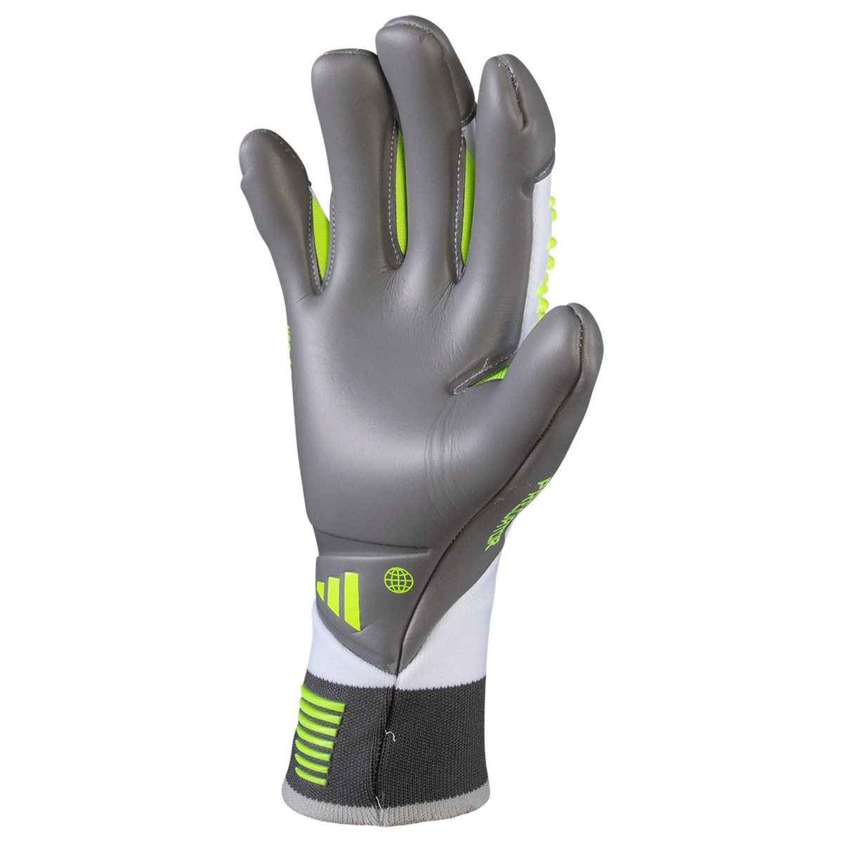 adidas Predator Pro Hybrid Goalkeeper Glove (White/Lucid Lemon)