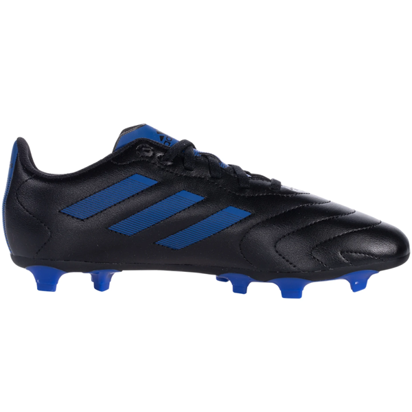 adidas Jr. Goletto VIII FG Soccer Cleats (Black/Team Royal Blue)