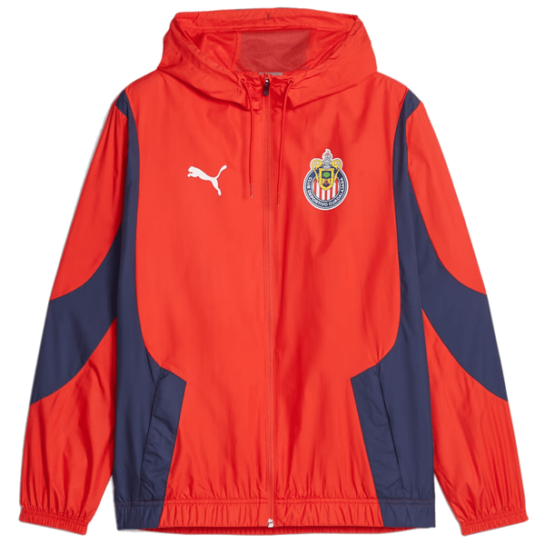 Puma Chivas Pre Match Woven Jacket 23/24 (Puma Red/Puma Navy)