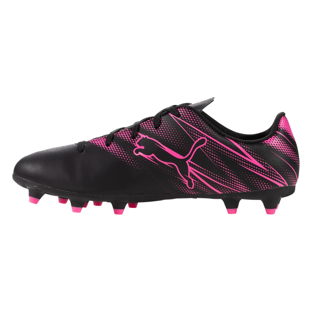 Puma Youth Jr. Attacanto FG/AG Soccer Cleats (Puma Black/Pink)