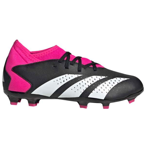 adidas Jr. Predator Accuracy.3 FG Soccer Cleats (Core Black/Team Shock Pink)