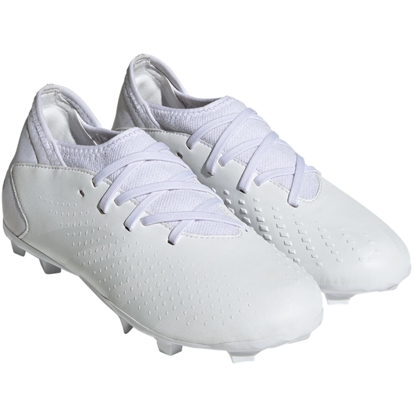 adidas Jr. Predator Accuracy.3 FG Soccer Cleats (Core White)