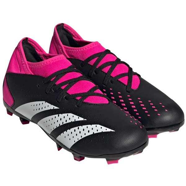 adidas Jr. Predator Accuracy.3 FG Soccer Cleats (Core Black/Team Shock Pink)