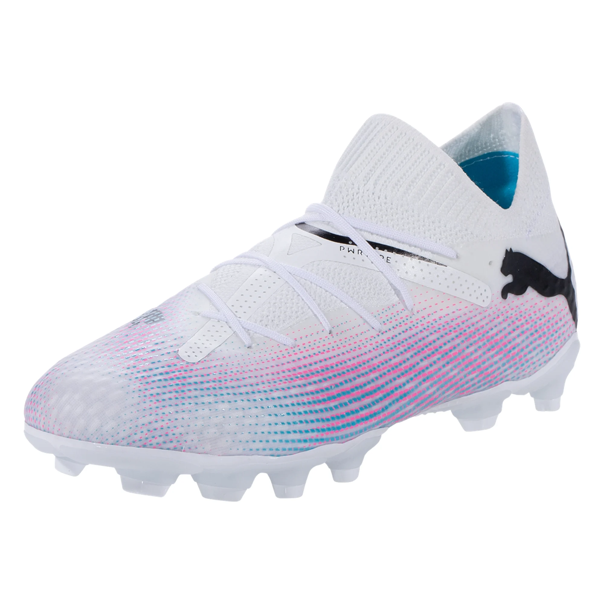 Puma Future 7 Pro FG/AG Soccer Cleats (Puma White/Poison Pink)