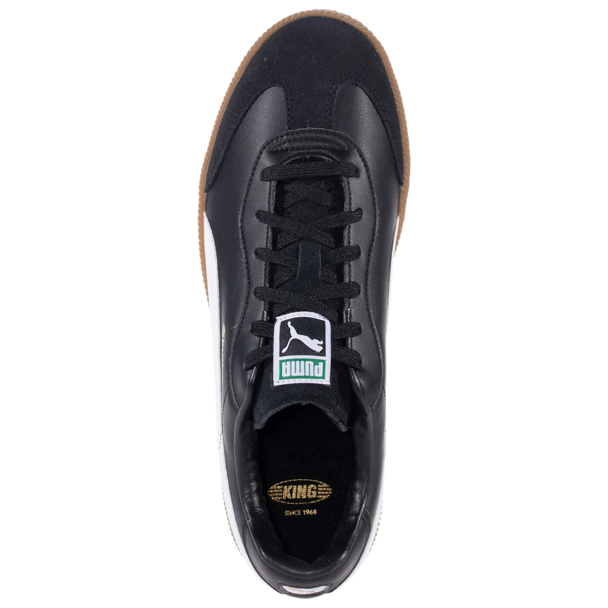 Puma King 21 Indoor Soccer Shoes (Puma Black/Puma White/Gum)