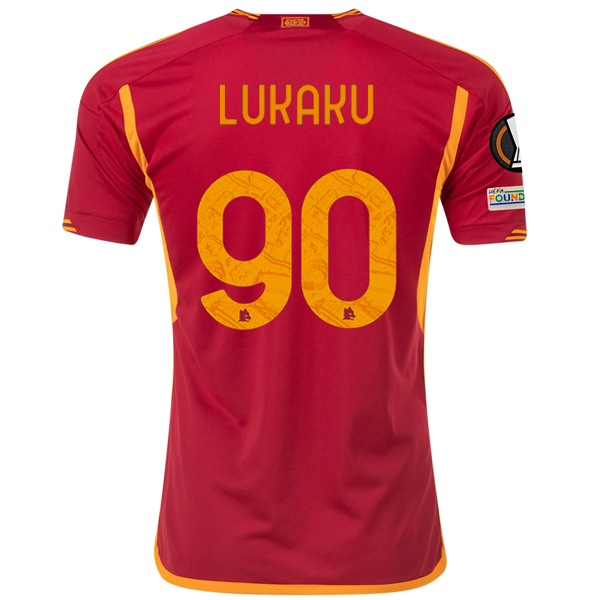 adidas Roma Romelu Lukaku Home Jersey w/ Europa League Patches 23/24 (Team Victory Red)