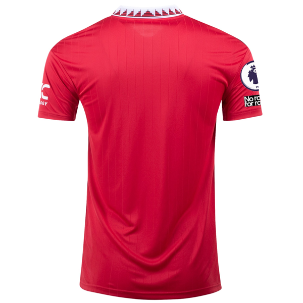 adidas Manchester United Home Jersey w/ EPL + No Room For Racism 22/23 (Real Red)
