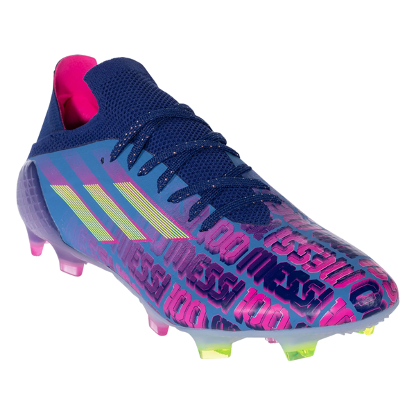 adidas Messi X Speedflow.1 FG Soccer Cleats (Victory Blue/Shock Pink)