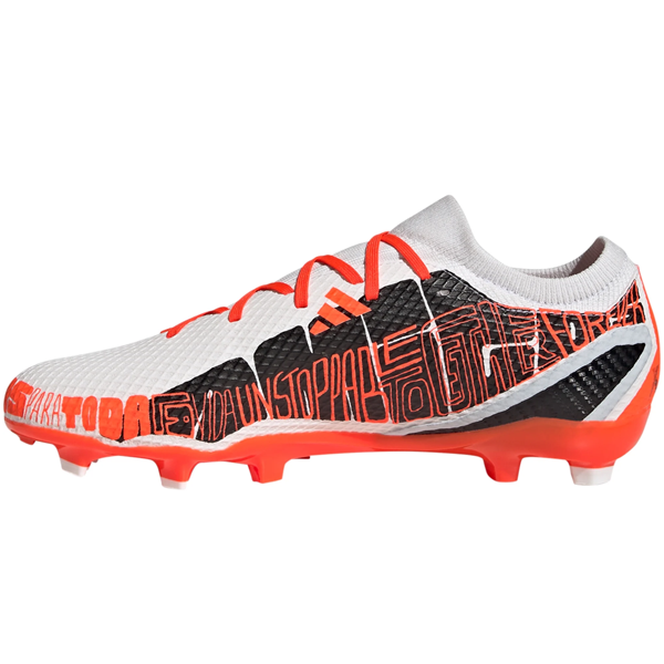 adidas X Speedportal Messi.3 FG Soccer Cleats (Core White/Solar Red)