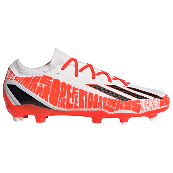 adidas X Speedportal Messi.3 FG Soccer Cleats (Core White/Solar Red)