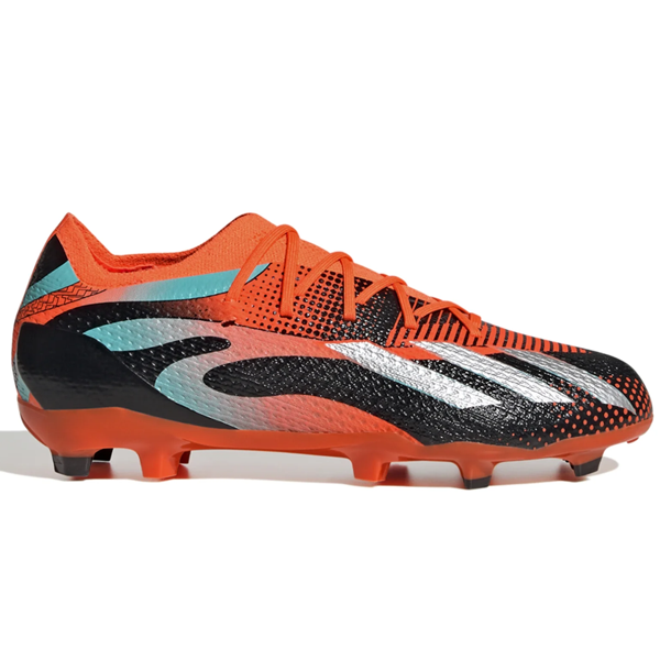 adidas Jr. X Speedportal Messi.1 FG Soccer Cleats (Team Solar Orange/Metallic Silver)