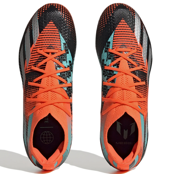 adidas Jr. X Speedportal Messi.1 FG Soccer Cleats (Team Solar Orange/Metallic Silver)