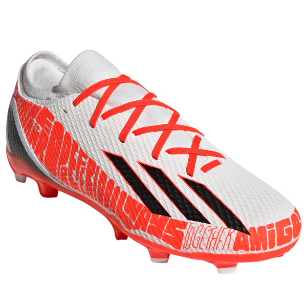 adidas X Speedportal Messi.3 FG Soccer Cleats (Core White/Solar Red)