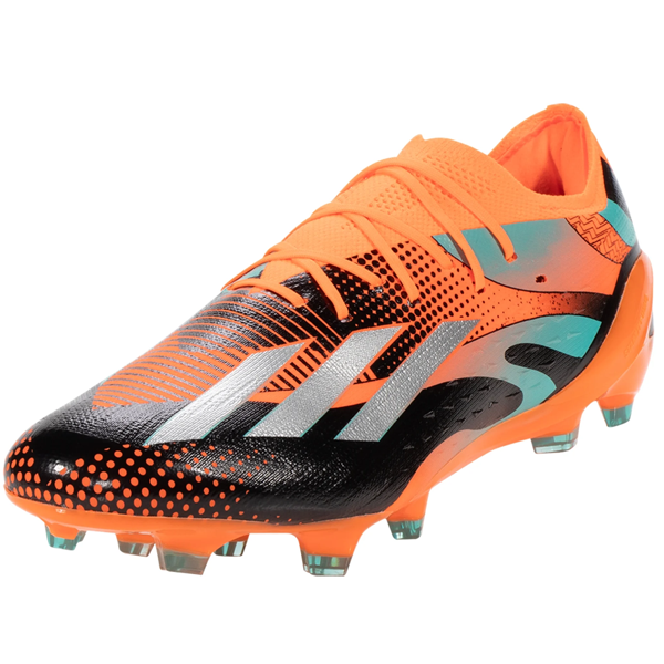 adidas X Speedportal Messi.1 FG Soccer Cleats (Team Solar Orange/Metallic Silver)