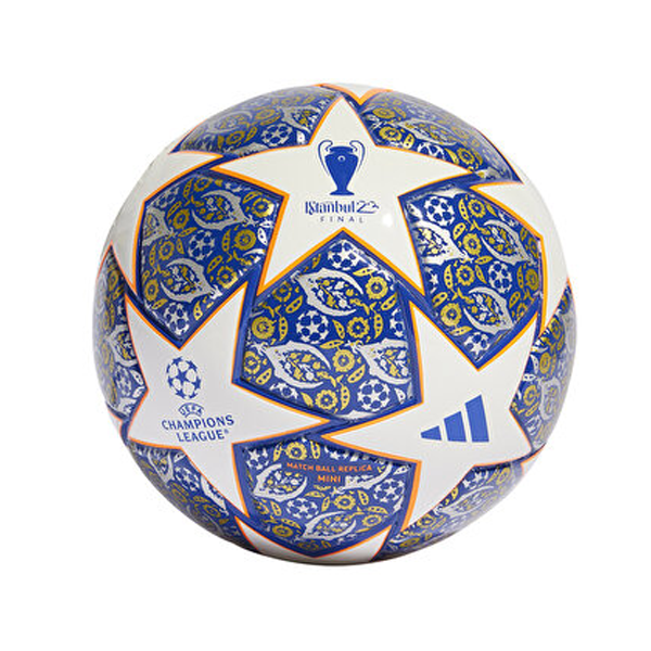 adidas Champions League Istanbul Mini Ball 22/23 (White/Royal Blue)