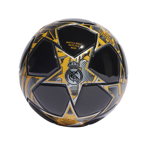 adidas Real Madrid UCL Mini Ball 23/24 (Black/Preloved Yellow)