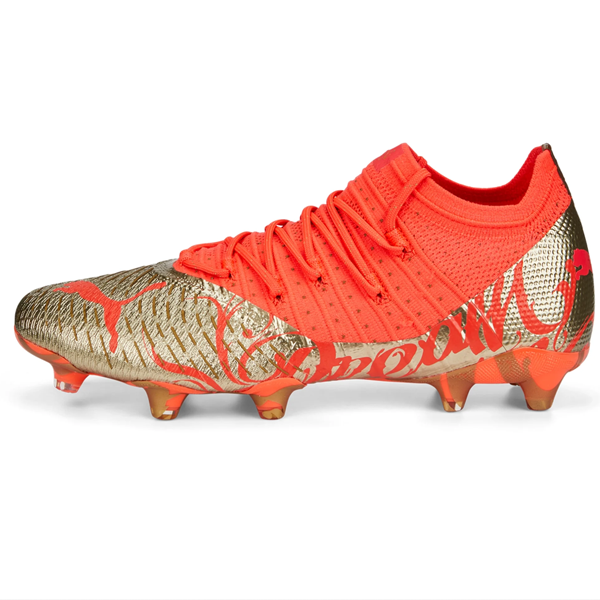 Puma Neymar Jr. Future Z 1.4 FG Soccer Cleats (Fiery Coral Gold)