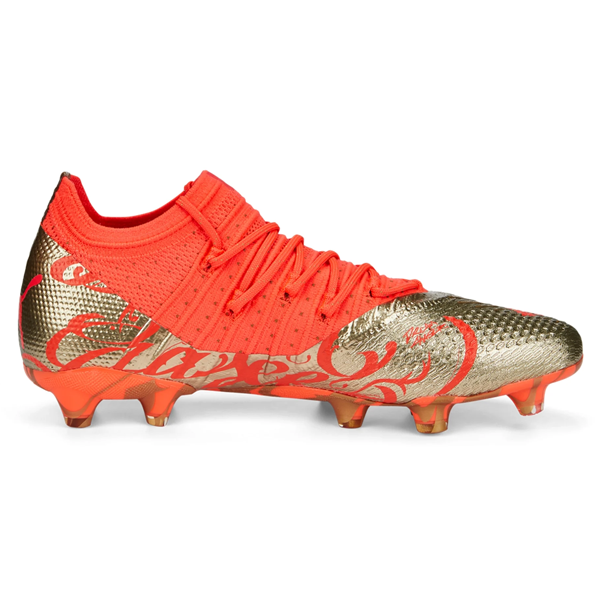 Puma Neymar Jr. Future Z 1.4 FG Soccer Cleats (Fiery Coral Gold)