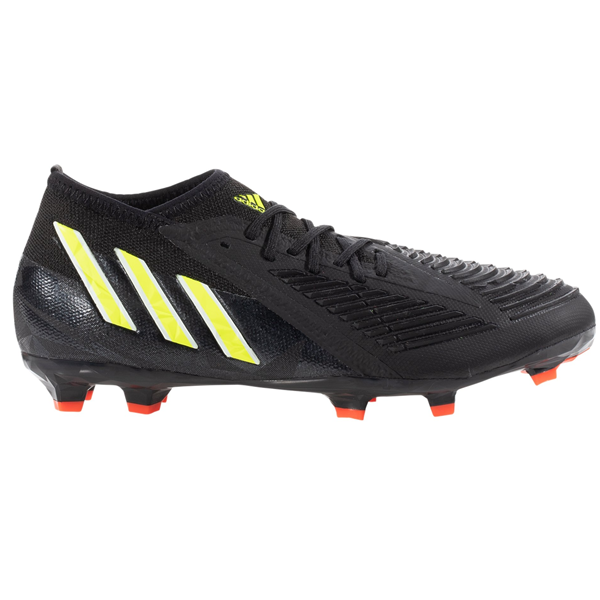 adidas Jr. Predator Edge.1 FG Soccer Cleats (Core Black/Solar Yellow)