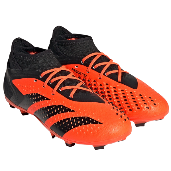 adidas Jr. Predator Accuracy.1 FG Soccer Cleats (Solar Orange/Black)