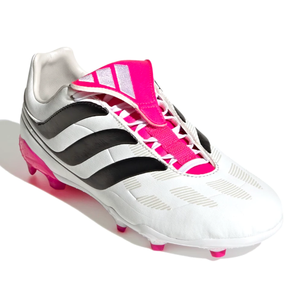 adidas Jr. Predator Precision.3 FG Soccer Cleats (White/Team Shock Pink)