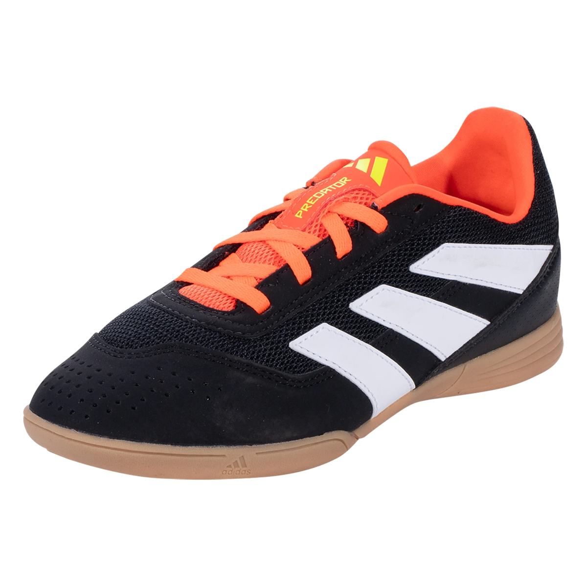 adidas Jr. Predator Club Sala Indoor Soccer Shoes (Core Black/White/Orange)