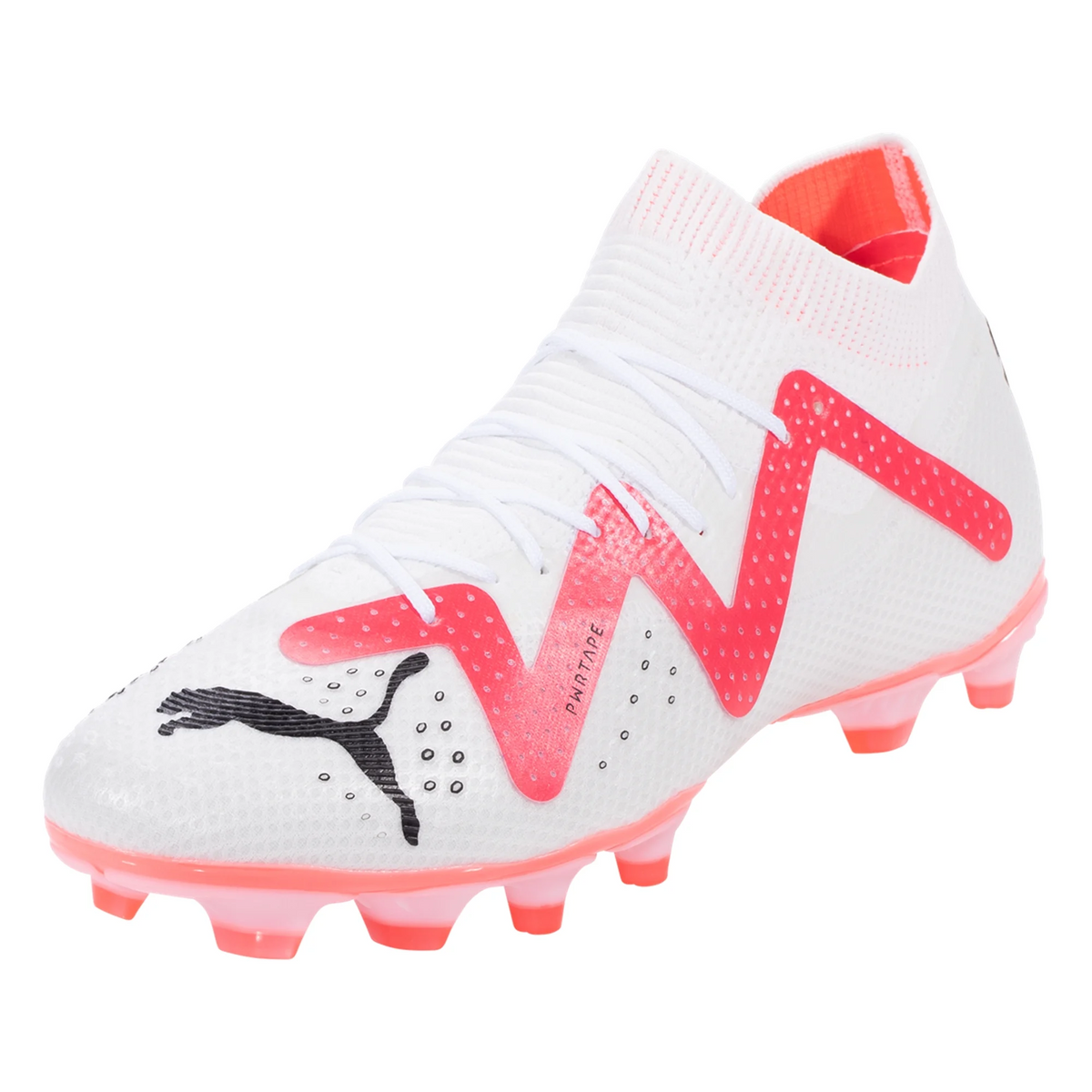 Puma Future Pro FG/AG Soccer Cleats (White/Fire Orchid)