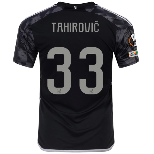 adidas Ajax Benjamin Tahirović Third Jersey w/ Europa League Patches 23/24 (Black)