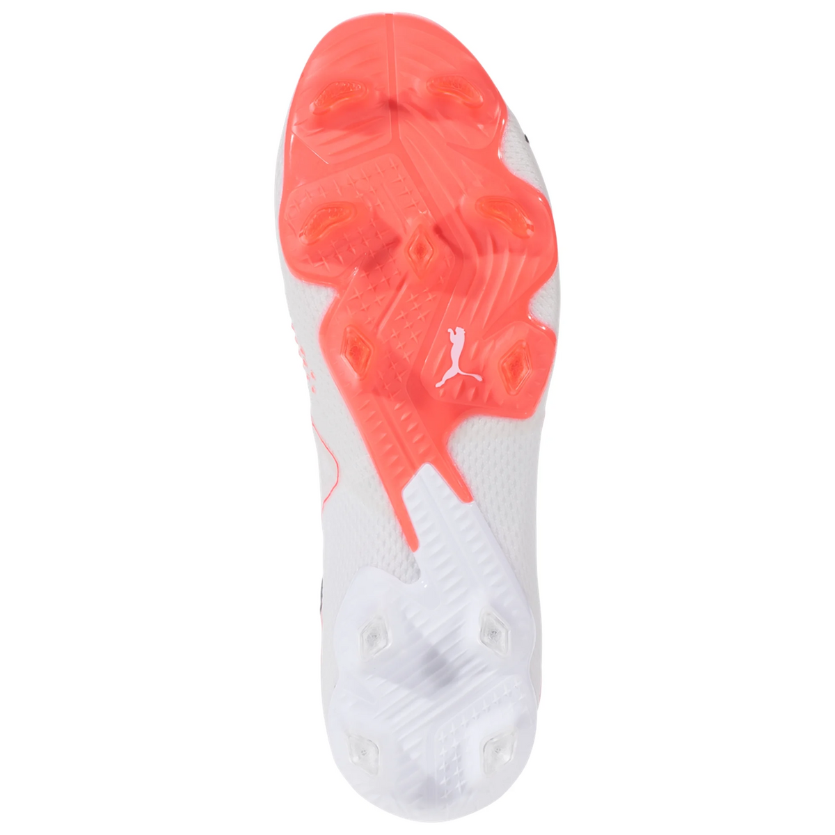 Puma Future Ultimate Soccer Cleats FG/AG Soccer Cleats (Puma White/Fire-Orchid)