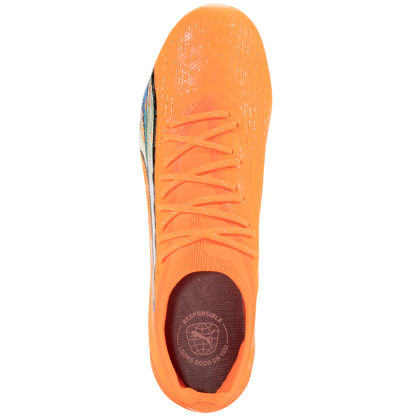 Puma Ultra Ultimate FG/AG Soccer Cleats (Orange/Blue Glimmer)