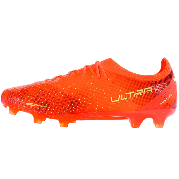 Puma Ultra Ultimate FG/AG Soccer Cleats (Coral/Fizzy Light/Black)