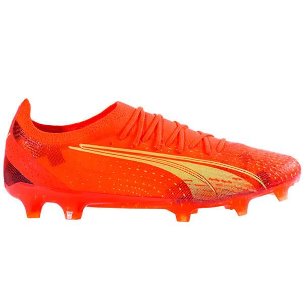 Puma Ultra Ultimate FG/AG Soccer Cleats (Coral/Fizzy Light/Black)