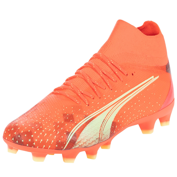 Puma Ultra Pro FG/AG Soccer Cleats (Coral/Fizzy Light)