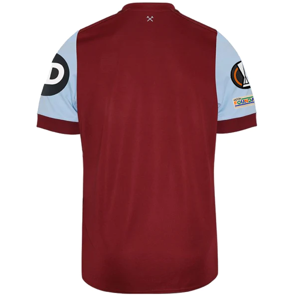 Umbro West Ham United Home Jersey w/ Europa League Patches 23/24 (Claret/Blue)