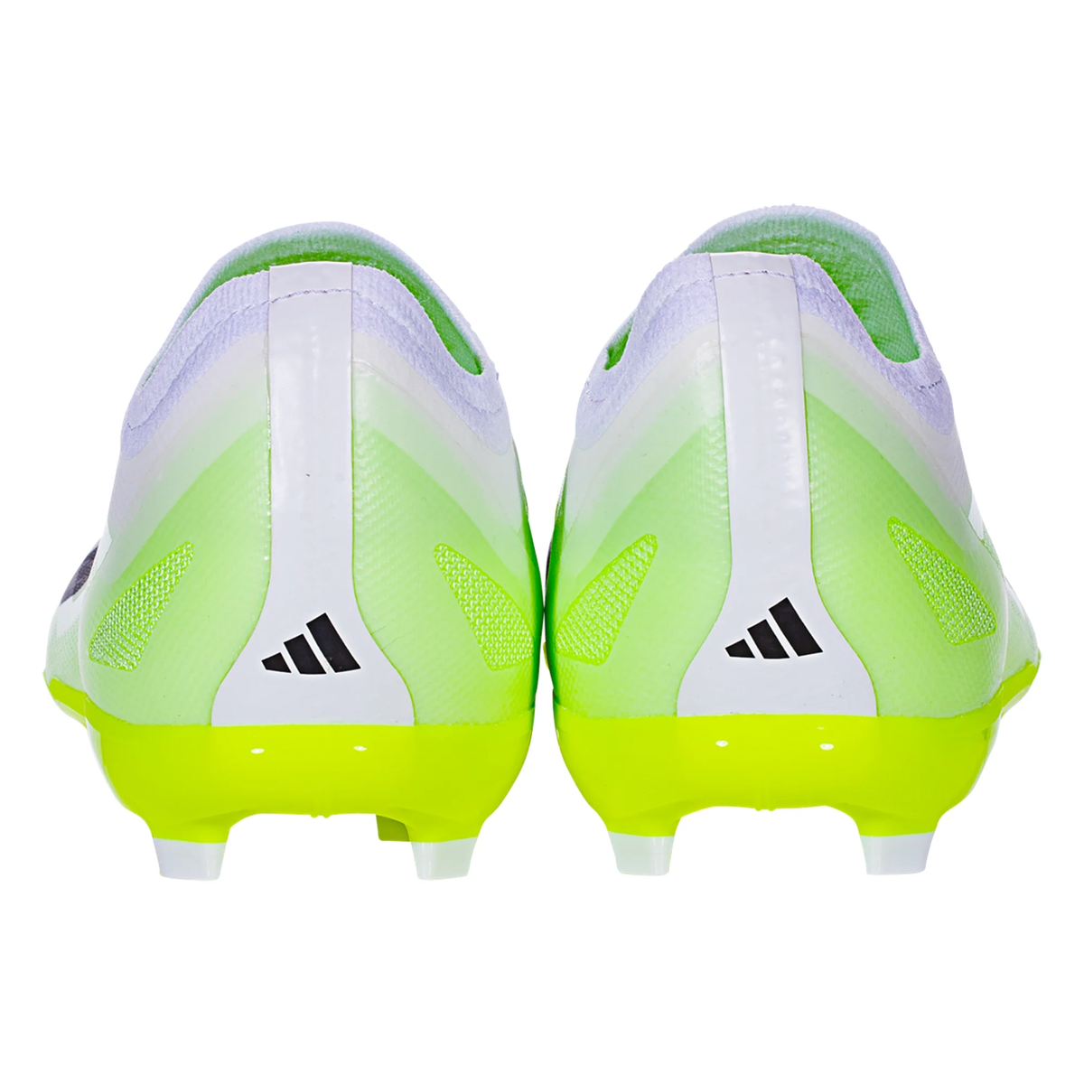 adidas Jr. X Crazyfast.1 LL Firm Ground Soccer Cleats (White/Core Black/Lucid Lemon)