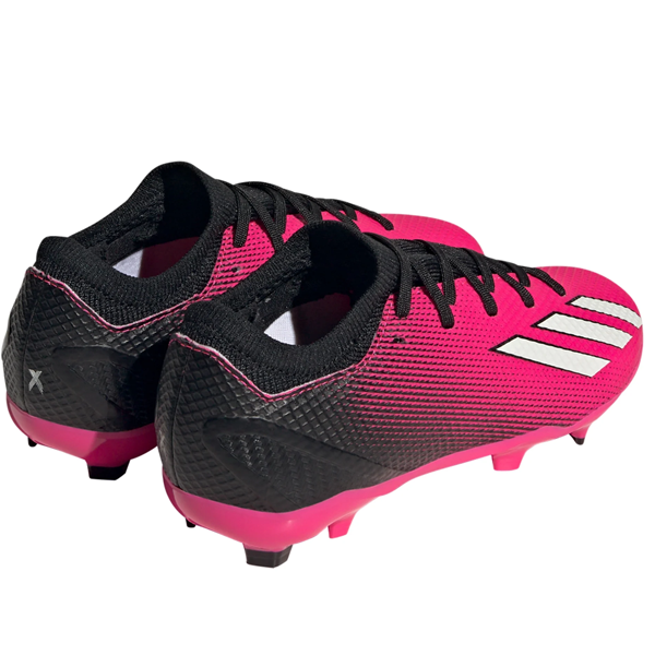 adidas Jr. X Speedportal.3 FG Soccer Cleats (Team Shock Pink/Core Black)