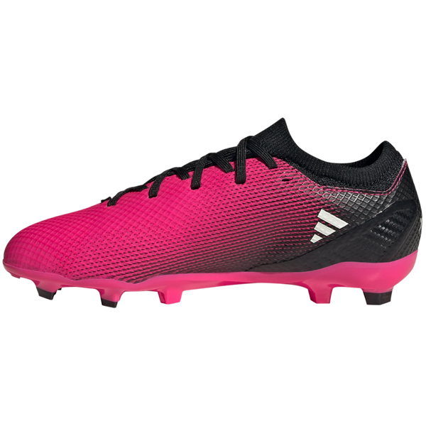 adidas Jr. X Speedportal.3 FG Soccer Cleats (Team Shock Pink/Core Black)