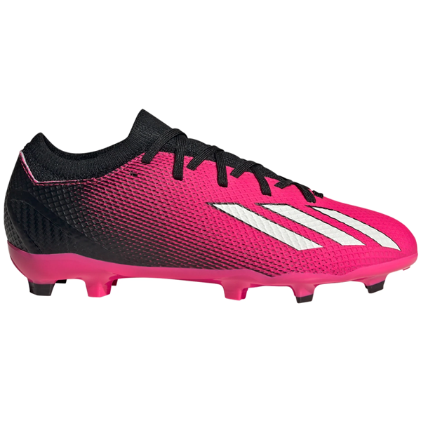 adidas Jr. X Speedportal.3 FG Soccer Cleats (Team Shock Pink/Core Black)