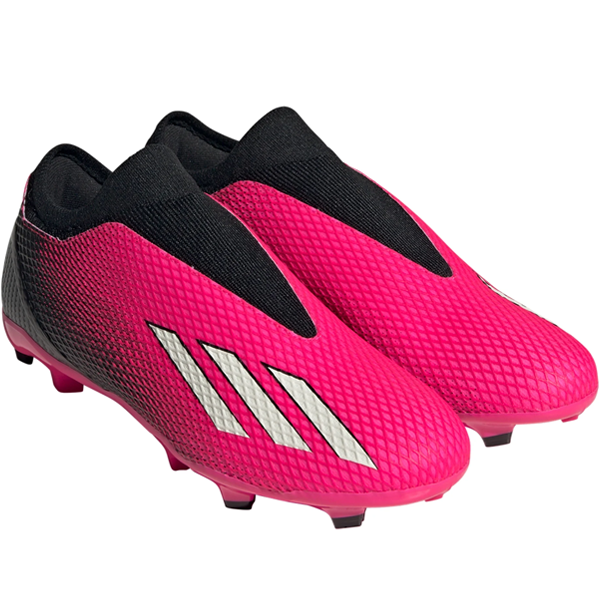 adidas X Speedportal.3 Laceless FG Soccer Cleats (Team Shock Pink/Core Black)