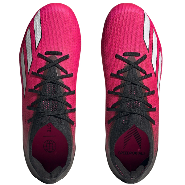 adidas Jr. X Speedportal.1 FG Soccer Cleats (Team Shock Pink/Black)