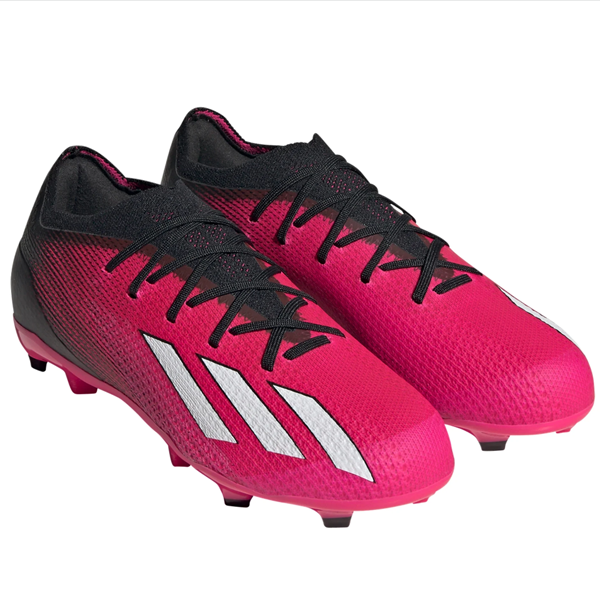 adidas Jr. X Speedportal.1 FG Soccer Cleats (Team Shock Pink/Black)