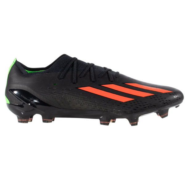 adidas X Speedportal.1 FG Soccer Cleats (Core Black/Solar Green/Solar Red)