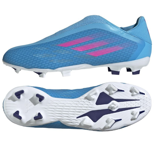 adidas X Speedflow .3 LL FG Soccer Cleats (Sky Rush/Team Shock)