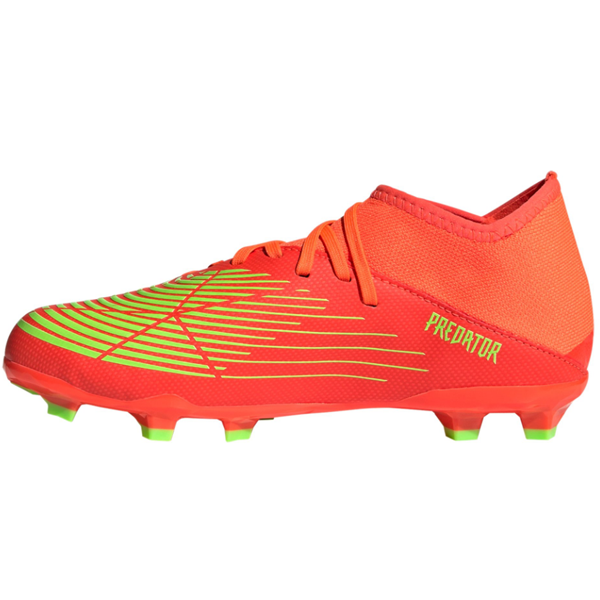 adidas Jr. Predator Edge.3 FG Soccer Cleats (Solar Red/Team Solar Yellow)