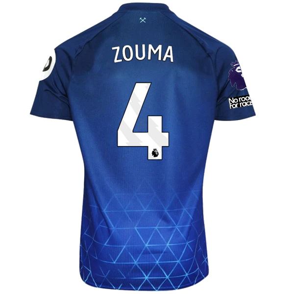 Umbro West Ham Kurt Zouma Third Jersey w/ EPL + No Room For Racism Patches 23/24 (Navy/Sky Blue)